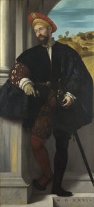 男の肖像 作： Moretto da Brescia